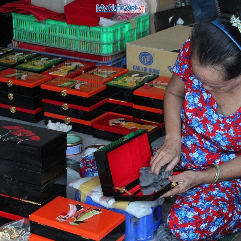 Quy trình sản xuất sản phẩm sơn mài