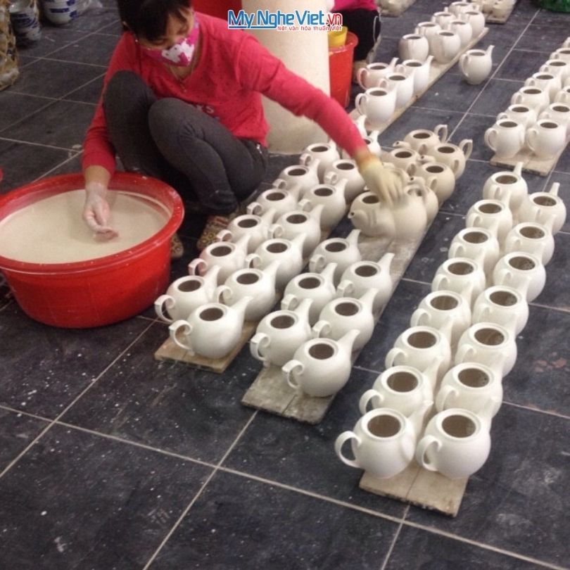 Quy trình sản xuất sản phẩm gốm sứ