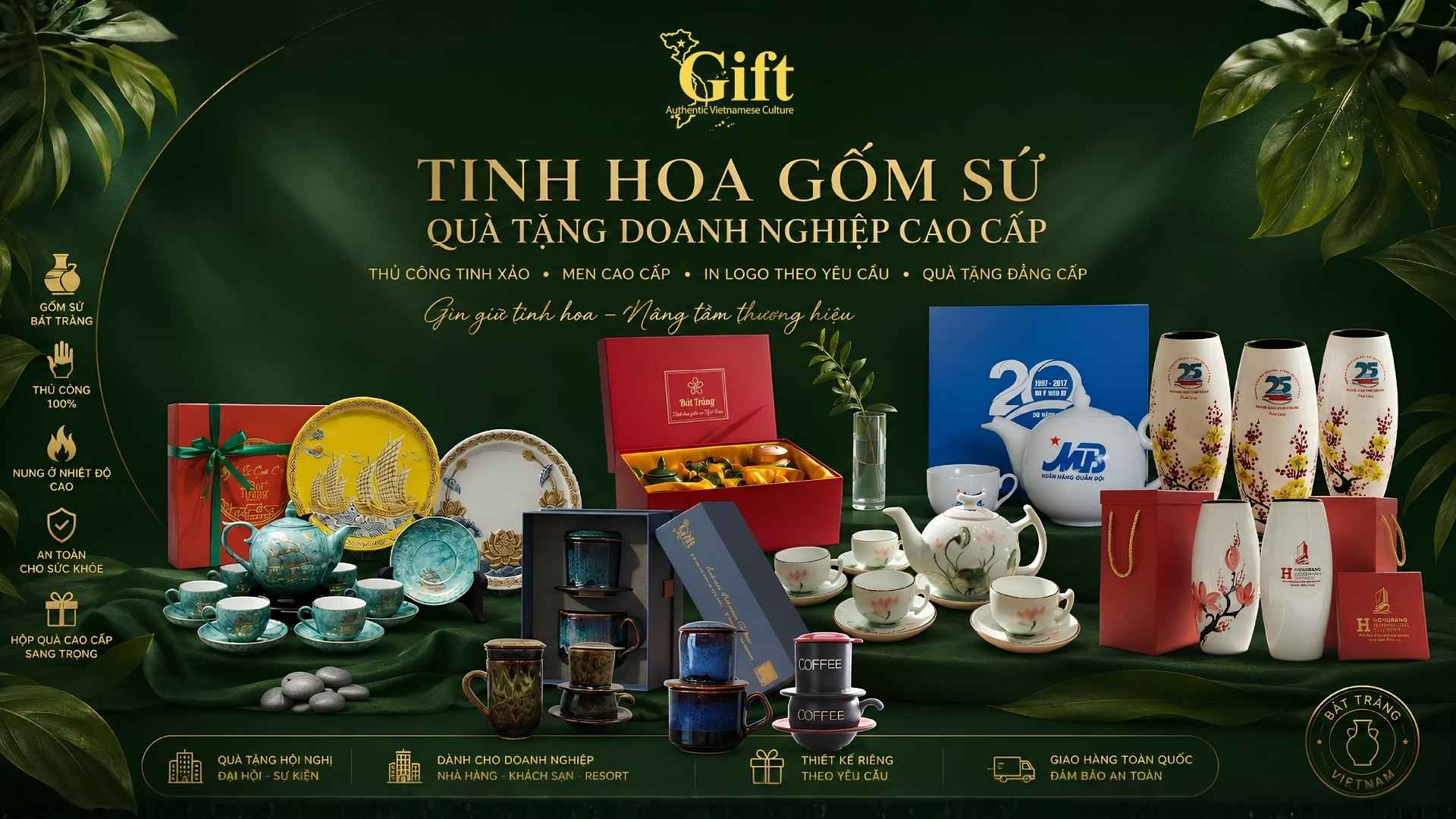 TINH HOA GỐM VIỆT QUÀ TẶNG NGOẠI GIAO & DOANH NGHIỆP