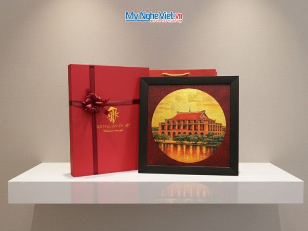 Tranh Sơn Mài Vẽ Bến Nhà Rồng