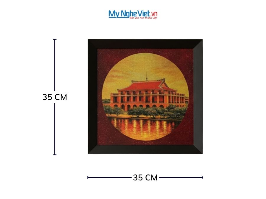 Tranh Sơn Mài Vẽ Bến Nhà Rồng