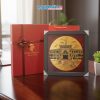 Tranh Sơn Mài Vẽ Bưu Điện Trung Tâm Sài Gòn 35x35cm