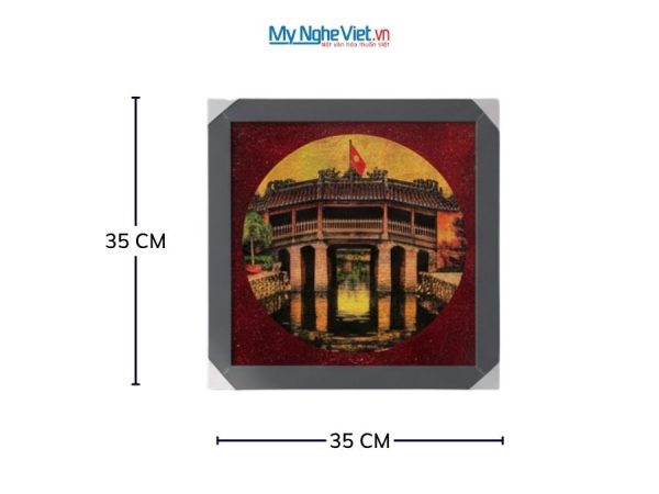 Tranh Sơn Mài Vẽ Chùa Cầu
