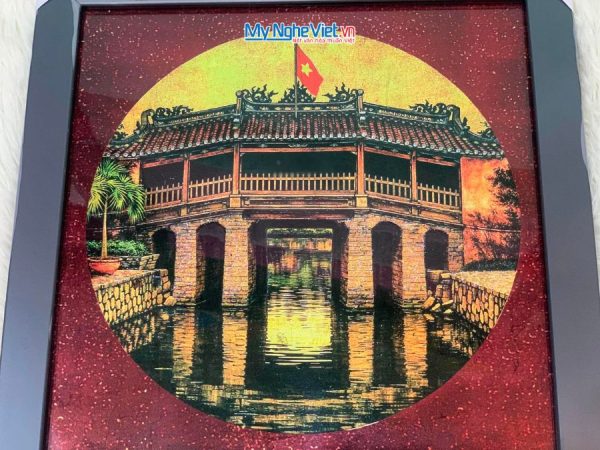 Tranh Sơn Mài Vẽ Chùa Cầu