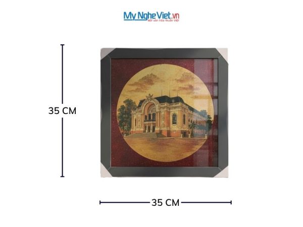 Tranh Sơn Mài Vẽ Nhà Hát Thành Phố Hồ Chí Minh