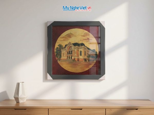 Tranh Sơn Mài Vẽ Nhà Hát Thành Phố Hồ Chí Minh