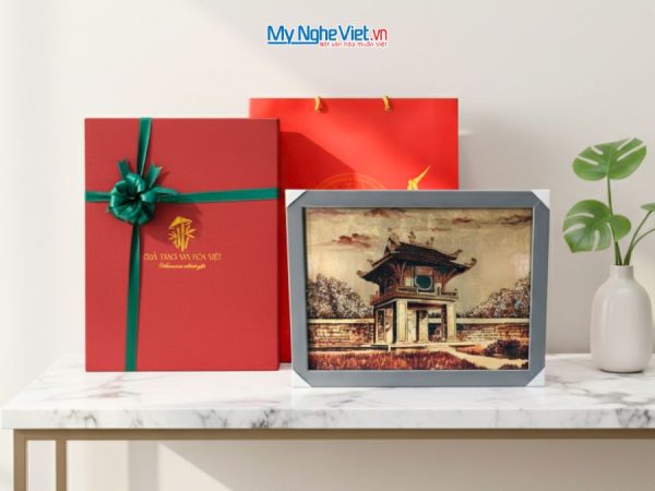 Tranh Sơn Mài Vẽ Văn Miếu Quốc Tử Giám