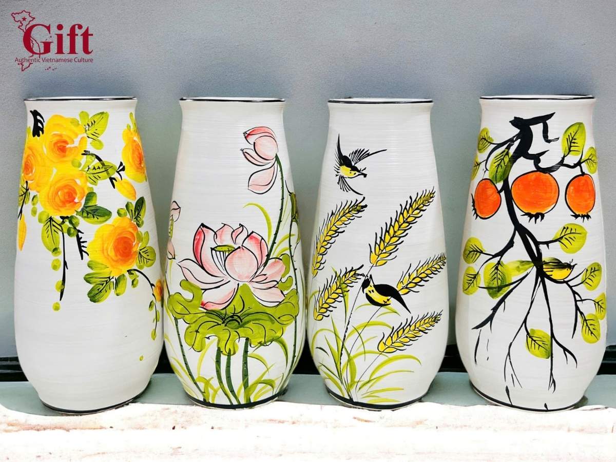 Lọ hoa gốm sứ - Quà tặng doanh nghiệp