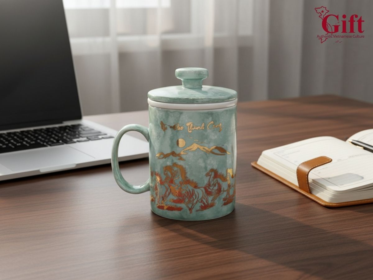 Ly lọc trà - Quà tặng gốm sứ cao cấp