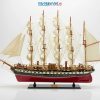 Mô hình thuyền buồm France II gỗ sơn đỏ