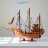 Mô Hình Thuyền Gỗ Trang Trí Thái Lan gỗ hương