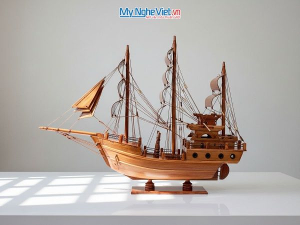 Mô Hình Thuyền Gỗ Trang Trí Thái Lan gỗ hương