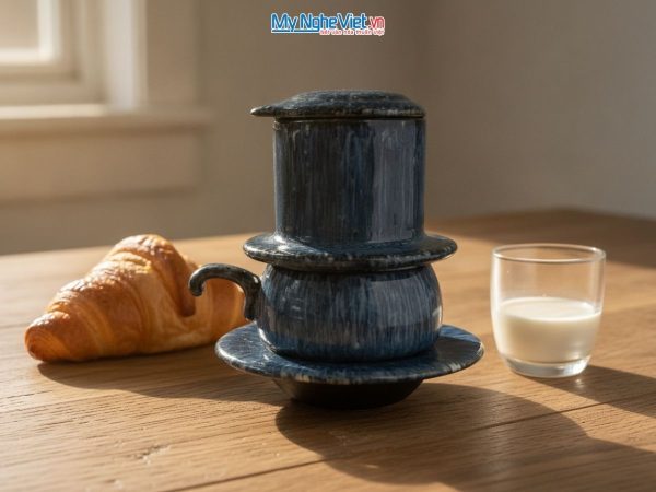 Phin cà phê men hỏa biến gốm sứ cao cấp