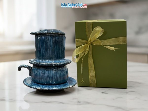 Phin cà phê men hỏa biến gốm sứ cao cấp