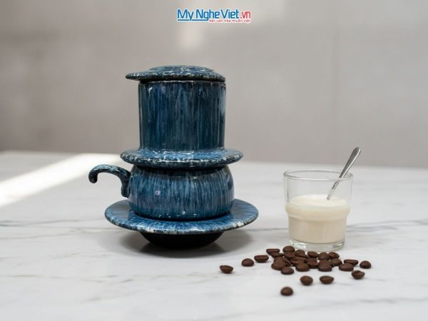 Phin cà phê men hỏa biến gốm sứ cao cấp