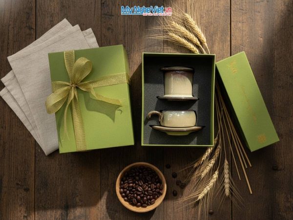 Phin cà phê gốm sứ men hỏa biến cao cấp