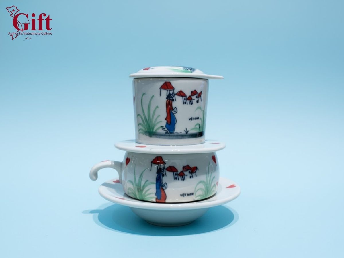 Phin cà phê quà tặng gốm sứ doanh nghiệp