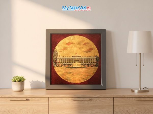 Tranh sơn mài Dinh Độc Lập