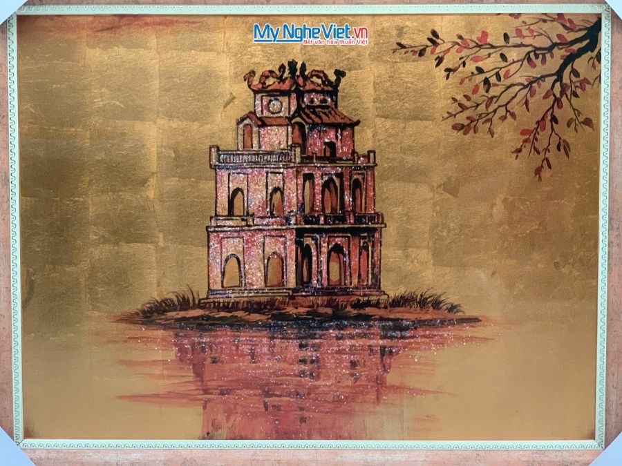 Tranh Sơn Mài Vẽ Hồ Gươm