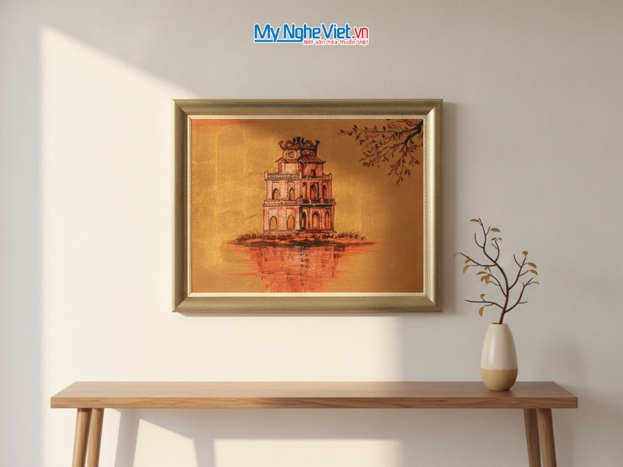 Tranh Sơn Mài Vẽ Hồ Gươm