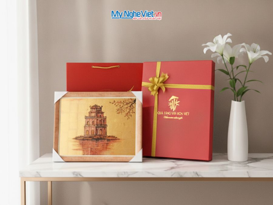 Tranh Sơn Mài Vẽ Hồ Gươm