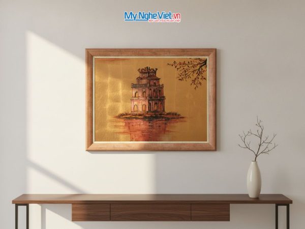 Tranh Sơn Mài Vẽ Hồ Gươm