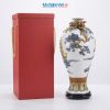 Bình Hút Tài Lộc Thuận Buồm Xuôi Gió Men Trắng Đắp Nổi
