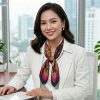 Khăn lụa tơ tằm tự nhiên in họa tiết nghệ thuật