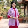 Khăn lụa tơ tằm vẽ tay hoa sen cao cấp