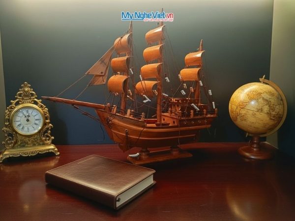 Mô Hình Thuyền Buồm Thái Lan Gỗ Cẩm Lai