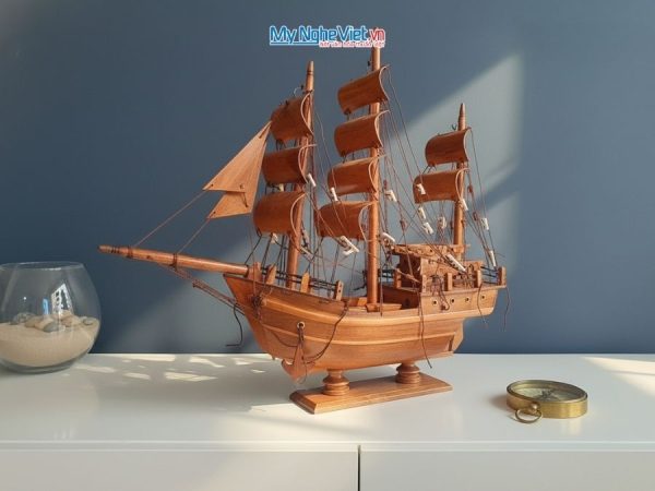 Mô Hình Thuyền Buồm Thái Lan Gỗ Cẩm Lai