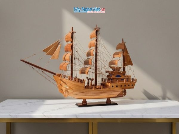 Mô Hình Thuyền Buồm Thái Lan Gỗ Hương
