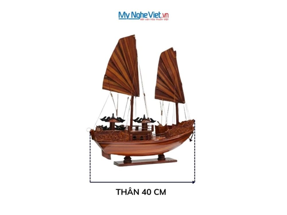 Mô Hình Thuyền Buồm Rồng Hạ Long Gỗ Cẩm Lai