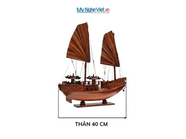 Mô Hình Thuyền Buồm Rồng Hạ Long Gỗ Cẩm Lai
