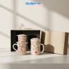 Set quà tặng gốm sứ - Phin cà phê & Ly lọc trà hoa cúc
