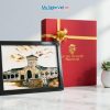 Tranh Sơn Mài Chợ Bến Thành Nền Trắng