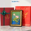 Tranh Sơn Mài Hoa Sen Đắp Nổi Cao Cấp
