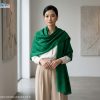Khăn choàng lụa tơ tằm vân cổ Hà Đông cao cấp