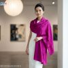 Khăn choàng lụa tơ tằm vân cổ Hà Đông cao cấp