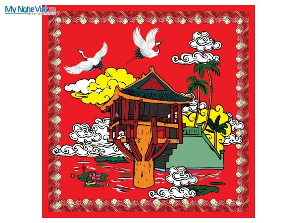 Khăn vuông lụa tơ tằm họa tiết nghệ thuật