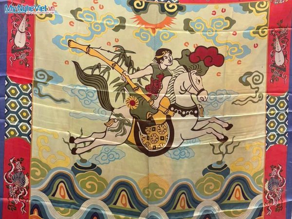 Khăn vuông lụa tơ tằm họa tiết nghệ thuật
