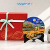 Tranh Đĩa Sơn Mài Đồng Quê