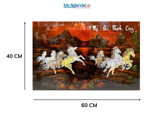 Tranh Mã Đáo Thành Công Cẩn Ốc Nền Ấm