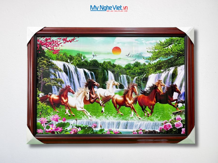 Tranh Sơn Mài Mã Đáo Thành Công