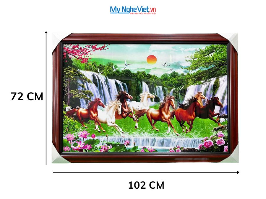 Tranh Sơn Mài Mã Đáo Thành Công