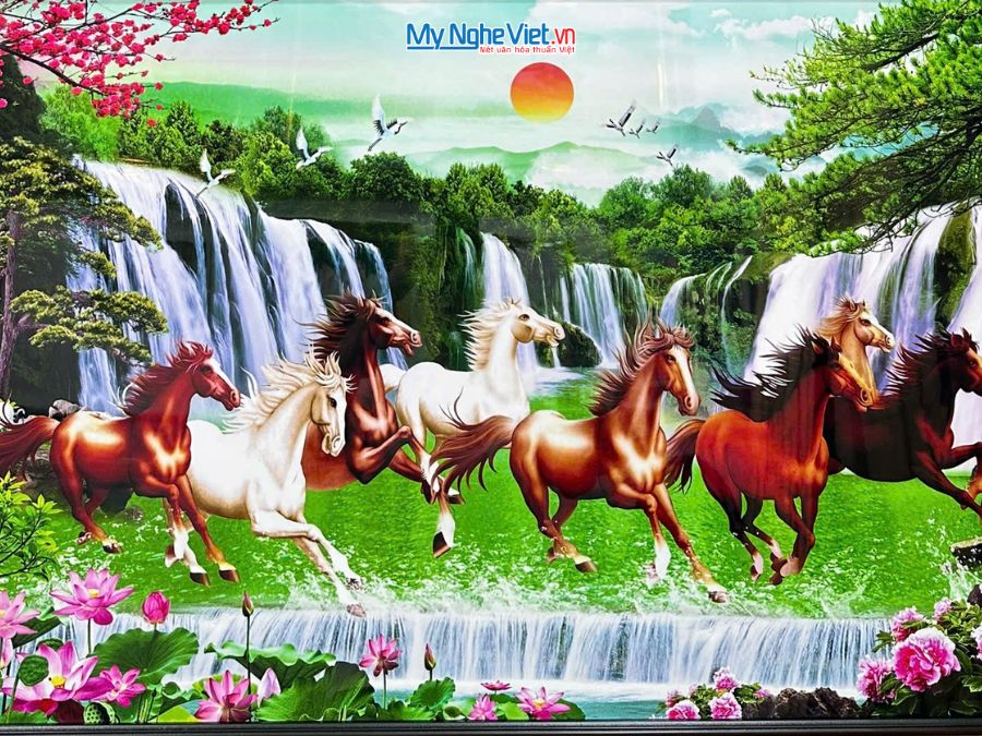 Tranh Sơn Mài Mã Đáo Thành Công