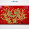 Tranh Sơn Mài Song Phượng Đắp Nổi Phù Điêu