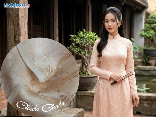 Vải lụa tơ tằm Hà Đông may áo dài