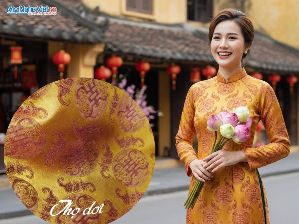 Vải lụa tơ tằm Hà Đông may áo dài