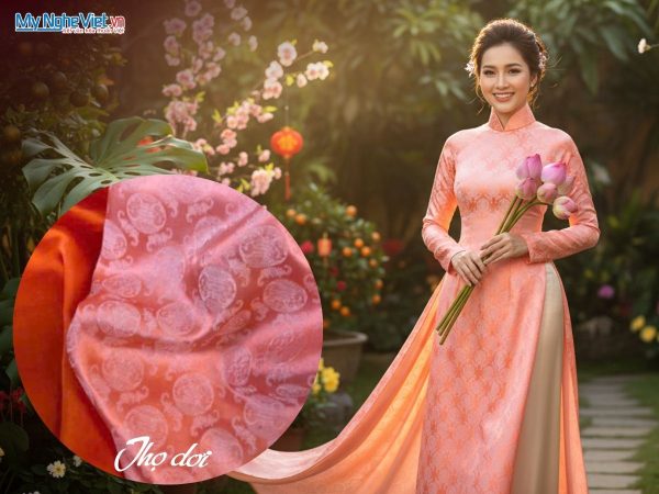 Vải lụa tơ tằm Hà Đông may áo dài